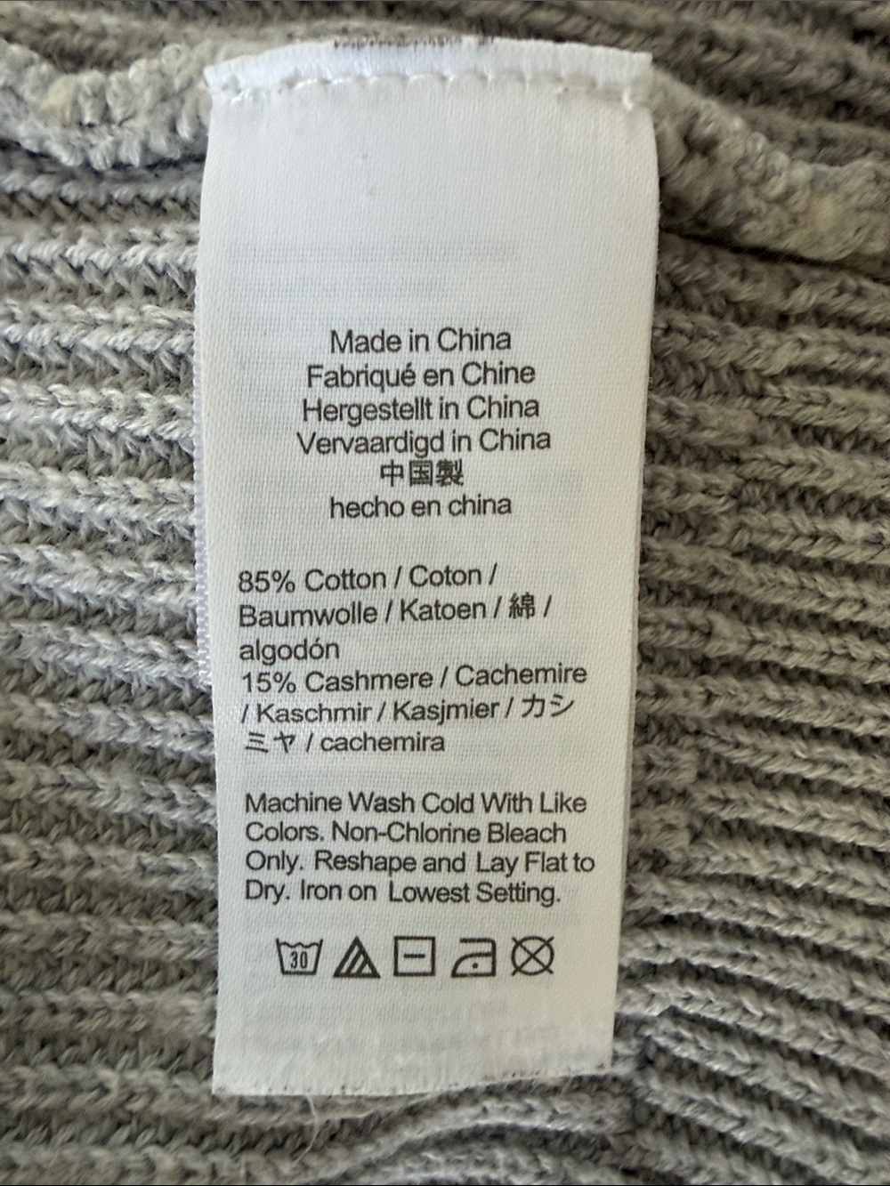 J. Crew Cotton / Cashmere blend Button-Front Cardigan in Light Gray - Picture 4 of 8